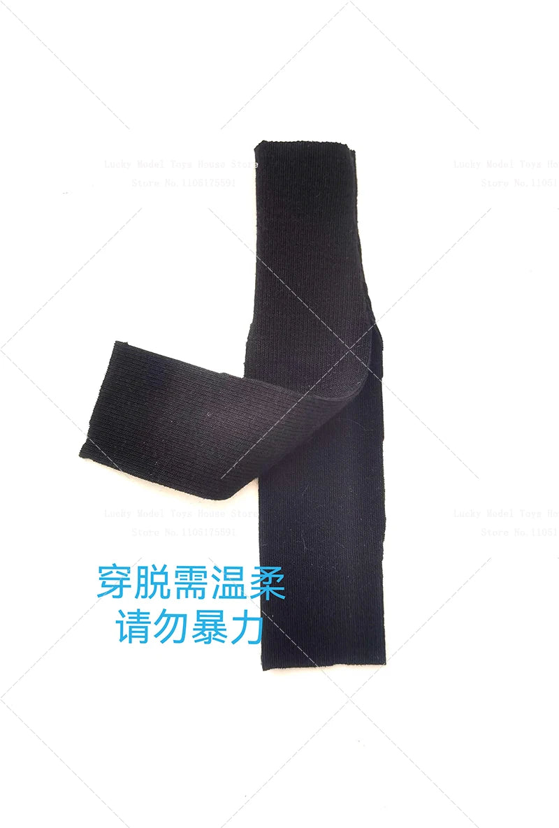 1/12 Mobile Suit Girl High Slit Cheongsam Dress Mini Necklace Flat Bottom Loafer Shoes Toys Accessory For 6" Romankey Body