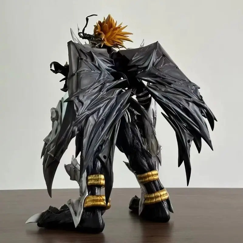 40cm Digimon Adventure Black War Greymon Anime Figure Model Statue Boys Collection Model Desktop Decoration Ornament Toys Gifts