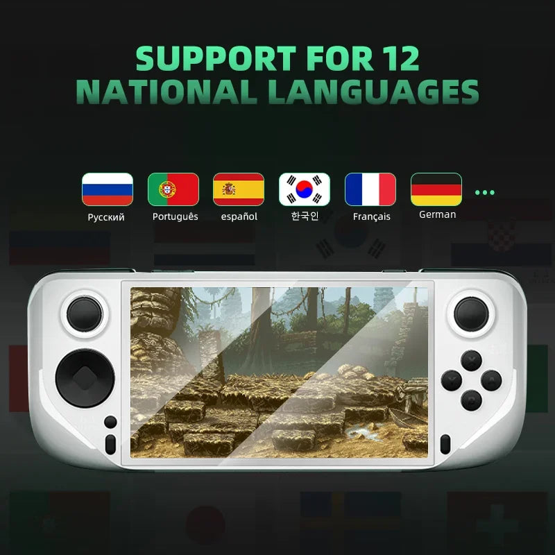 VILCORN E6 Handheld Game Console 5 Inch IPS Screen Portable Game Player Up for 40000 Retro Game for PSP PS1 N64 Pocket Console