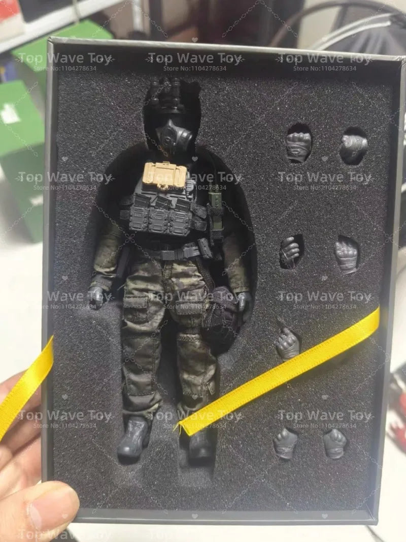 New Stock HASUKI SA01 1/12 Black Ops Soldier Action Figure 6-inch Male HASUKI SA01 Action Figurine Full Set 6Inch Model Toy
