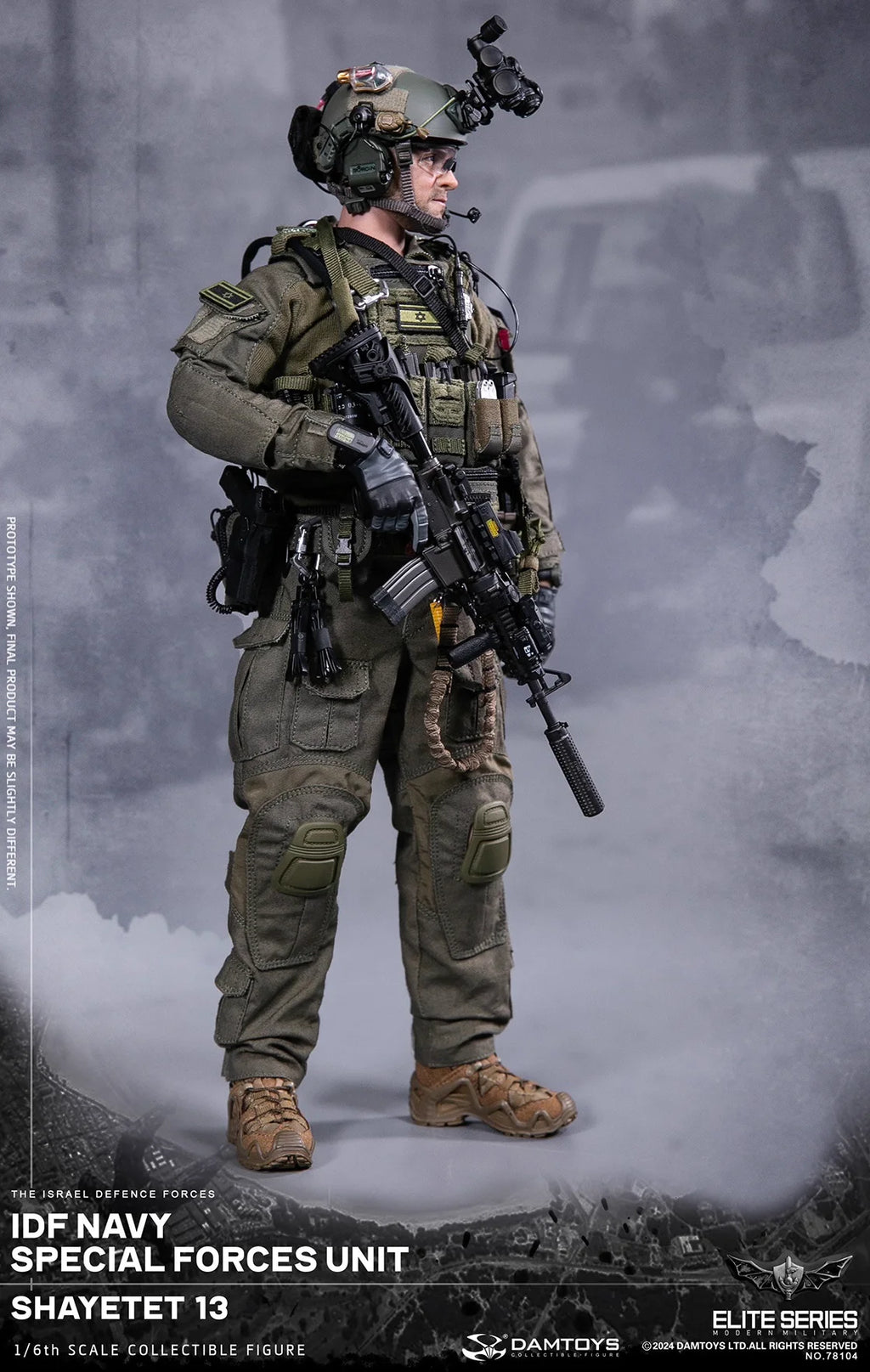 DAM 78104  1/6 Scale Soldier Set Model 12''Israeli Defense Forces Navy IDF