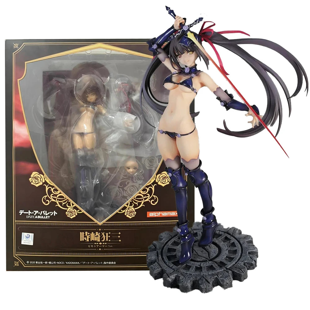 Genuine AlphaMax Date A Bullet Kurumi Tokisaki Bikini Armor Ver. 1/7 Scale Figure Original Anime Statue Model