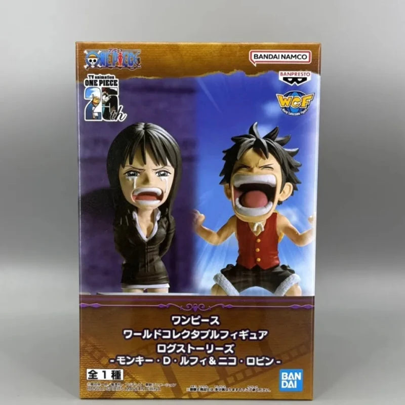 Original BANDAI Banpresto WCF Vol.17 ONE PIECE Nico Robin Luffy Enies Lobby PVC Actionfigur Spielzeug