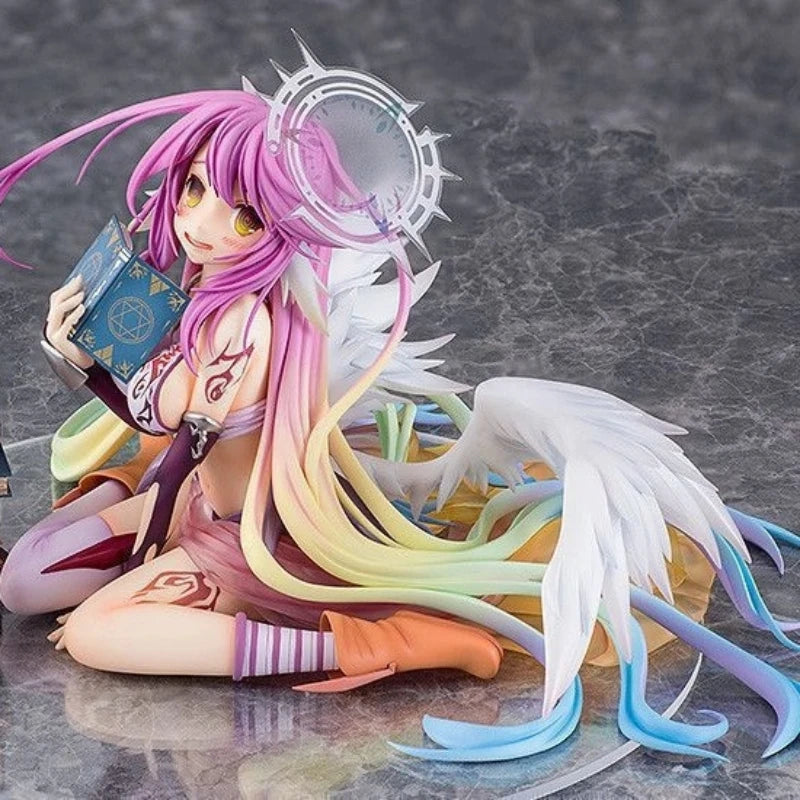 13cm The Game Of Life Classic Edition Nogamenolife Jibril (Heavenly Winged Angel) Anime Figure Model Statue Collection Toys Gift
