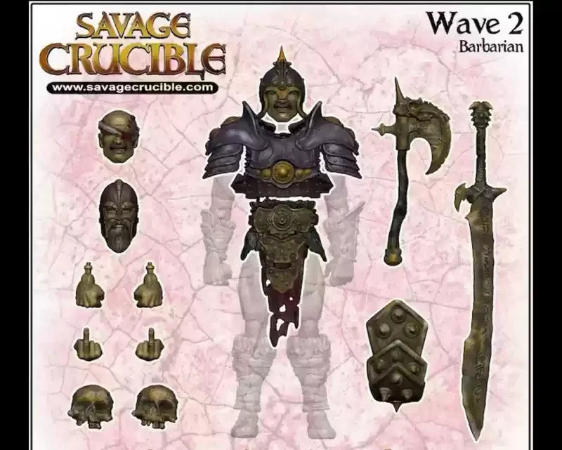 Hot In Stock Hs Studio 1/12 Scale Male Soldier Barbarian Series Savage Furnace 2 Waves Full Set Model 6 Inch Action Figure Gifts