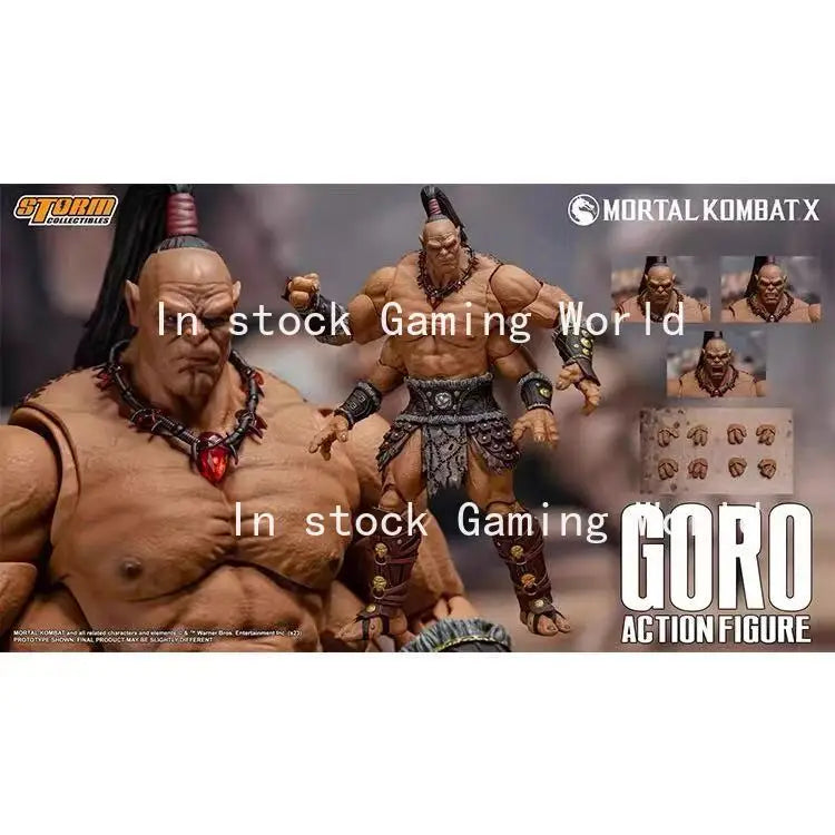 In Stock Storm Toys 1/12 Mortal Kombat GORO Shao Kahn Kintaro Fully Posable Action Figure Collection