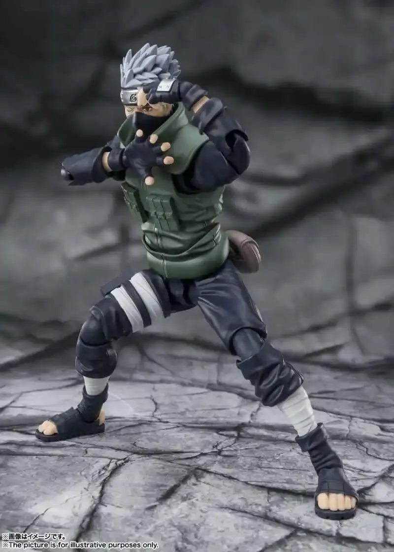 Domestic Version Kakashi 2.0 Naruto Hatake Kakashi Figure SHFiguart Shippūden The Hero of Sharingan Collectible Model Decoration