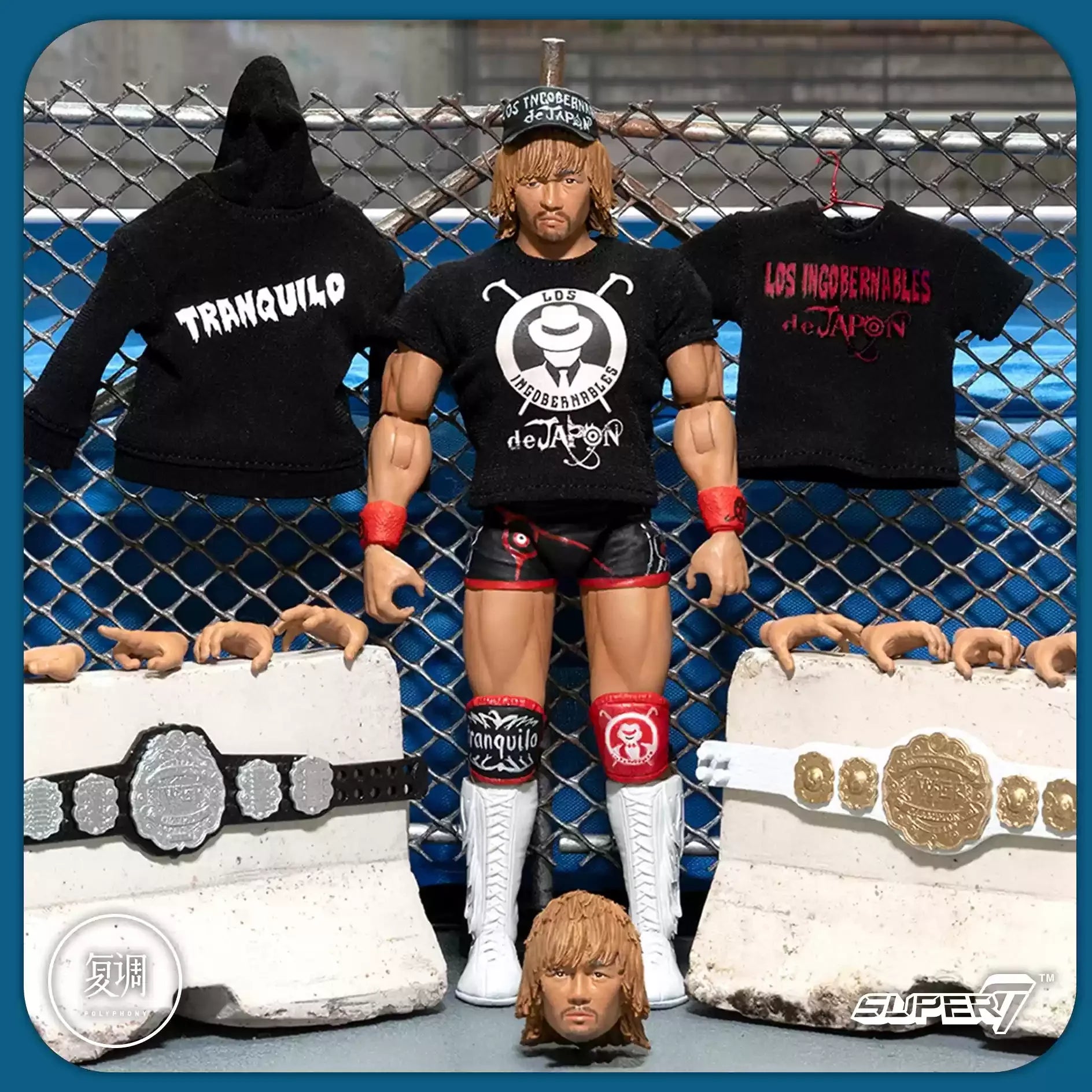 Super7 New Japan Pro Wrestling Bushi Hiromu Takahashi Tetsuya Naito Series 2 NJPW Ultimate Edition 7 Inches