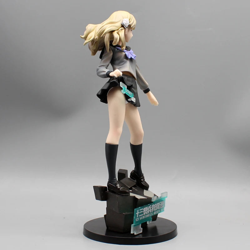 25cm 13 Sentinels: Aegis Rim Fuyusaka Iori Lovely Beautiful Girl Figure Model Statue Collection Desktop Decoration Ornament Gift