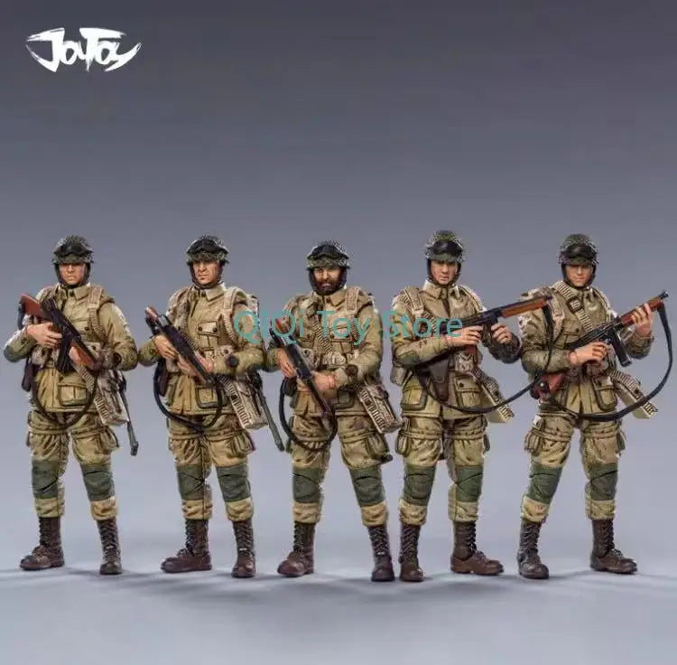 JOYToy 1:18 3.75-inch super moveable soldier 1/18 U.S. airborne division model handcraft paratrooper skipping rope
