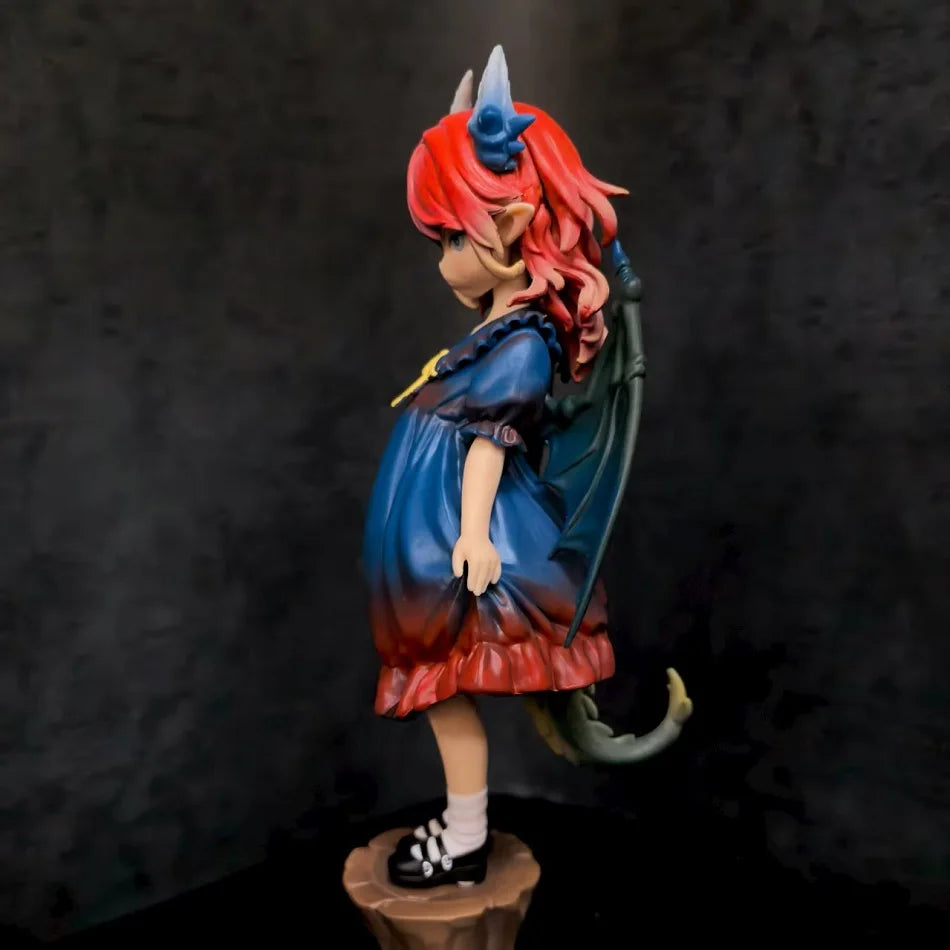Hot sale Angry Dragon Girl Figure GK Original Beauty Girl Loli Anime 2D Model Desktop Chassis Ornaments Peripherals