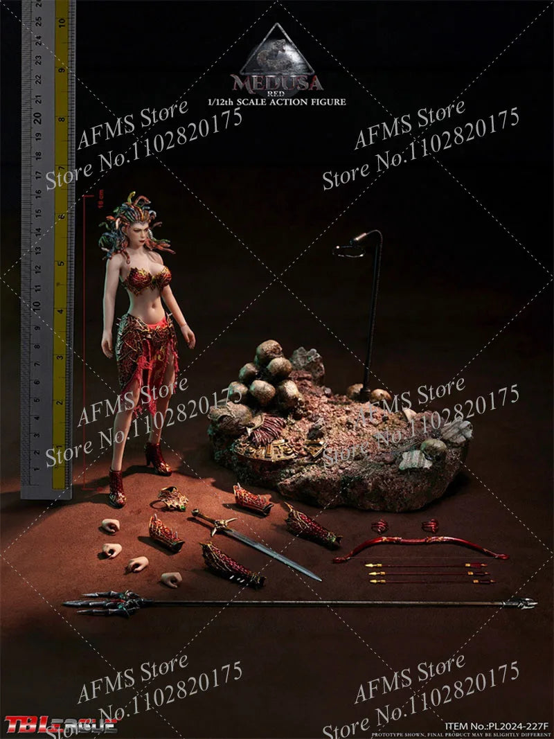 TBLeague PL2024-227 1/12 Scale Collectible Figure Medusa Greek Mythical Snake Haired Witch 6" Women Soldier Action Figure Model