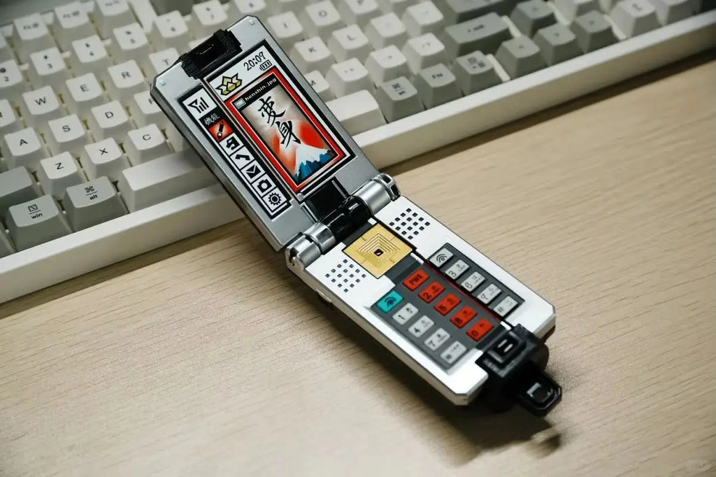 Bandai Pb Me Samurai Sentai Shinkenger Calligraphy Phone Henshin Device - Bgm & Lines Action Figure Model Toys