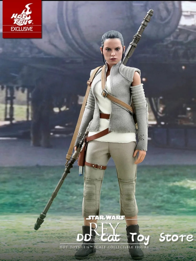 New Genuine HOTTOYS HT MMS377 1/6 Female Soldier Star Wars 7 Rey 2.0 Resistance Army Full Set 12'' Action Figure Model Customize