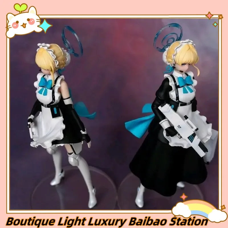 Baibao Station Blue Archive Toki Asukama Figure Statue Maid Dress Long Short Skirt Version Standing Pose Desktop Decoration Gift