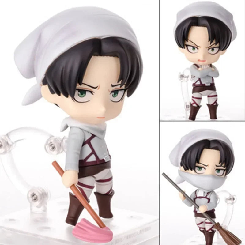 #2001 Mikasa Ackerman Attack on Titan Anime Figure Hange Zoe Shingeki no Kyojin Action Figure Erwin Smith Figure Model Doll Toys