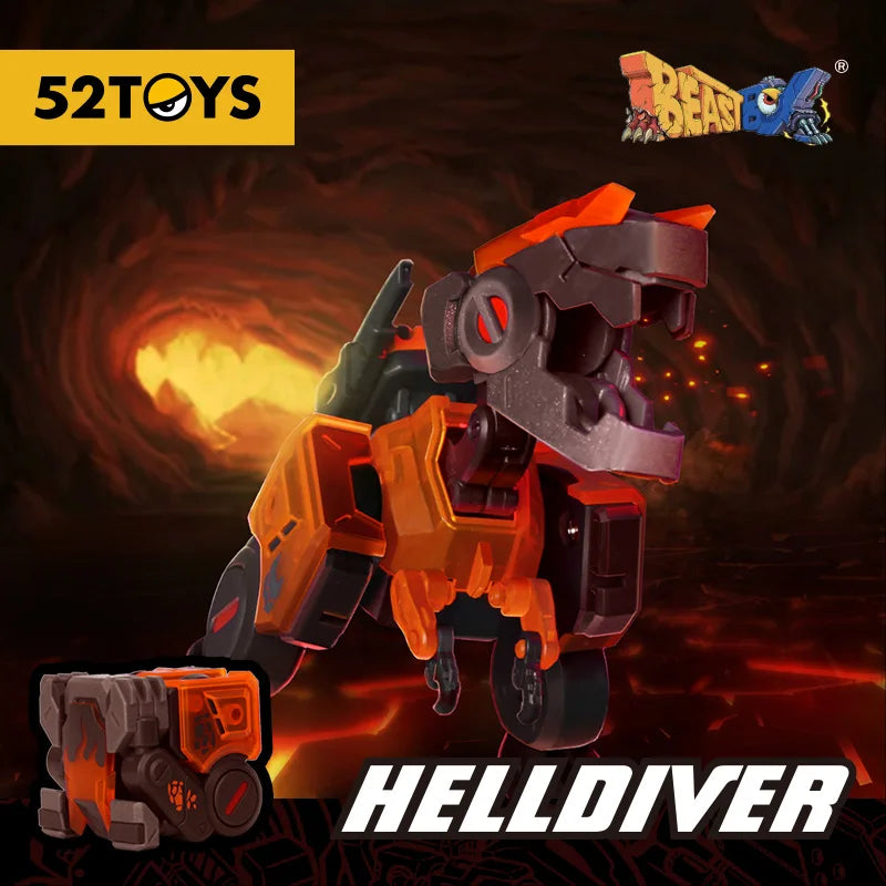 52TOYS BEASTBOX BB-02HD HELLDIVER, Deformation Toys Action Figure, Collectible Converting Toys, no storage box
