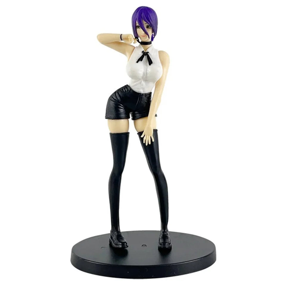 Anime Chainsaw Man 19cm Reze Bomber Demon Figure Bomu PVC Anime Action Model Set Toy Room Decoration Collect Festvial Gift