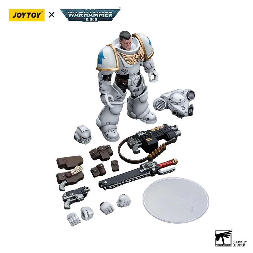 JOYTOY Warhammer 40k 1/18 Action Figures Space Marines White Consuls Intercessors 1