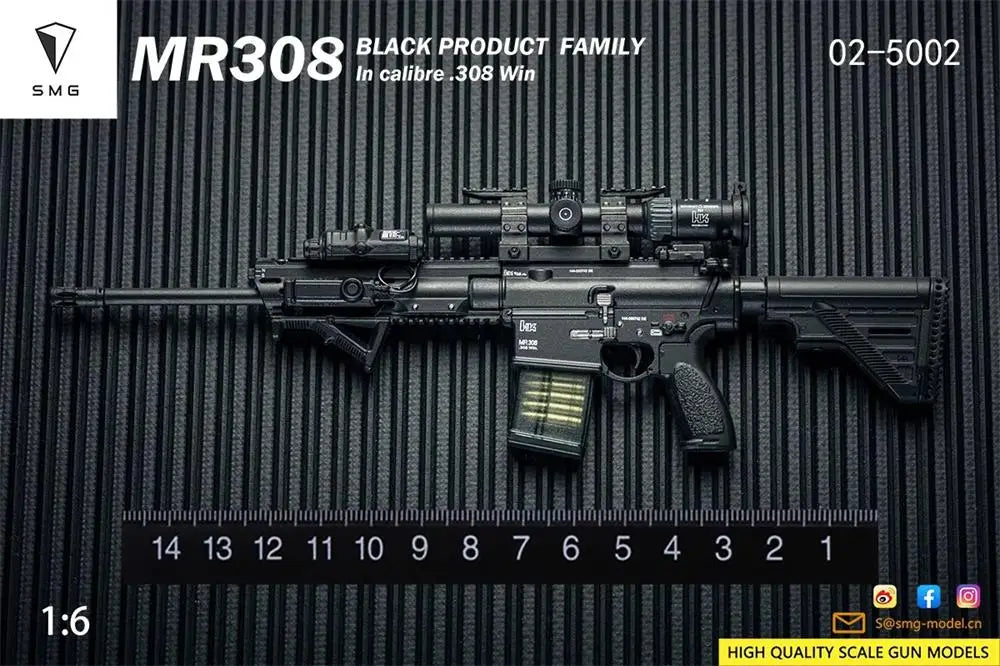 Hot Sale 1/6 EASY&SIMPLE ES MR308 Series Clips Main Weapon PVC Material Not Real About 15CM Can't be Fired For 12" Action Figure