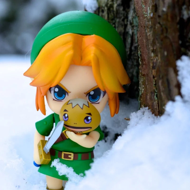 Authentic Gsc 10cm #553  Link The Wind Waker Ver. Q Version Anime Figure Model