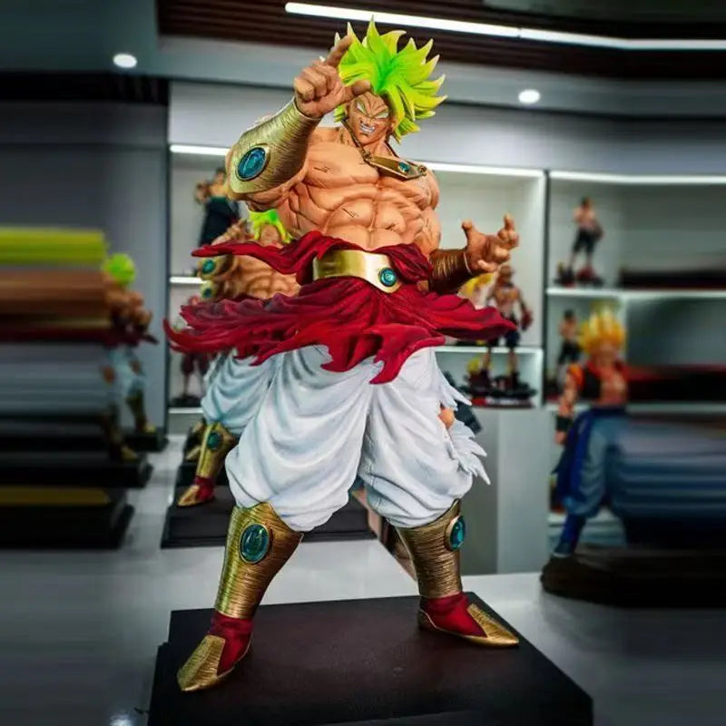 CK&Jt Statue Dragon Ball Z Broly Figure Ssj3 Broly Super Saiyan PVC Action Figures 50cm/19.69inch Collection Mode Toys Gifts