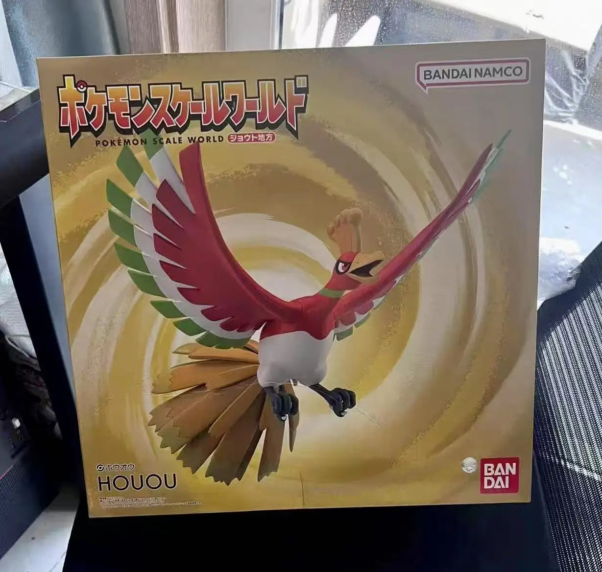 100%Original Bandai POKEMON Scale World Johto Region Ho Oh Lugia Anime Figure Boxed Model Collectible Toys Gifts