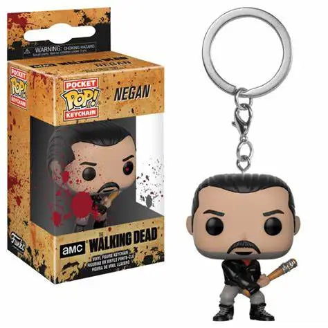 FUNKO POP Walking Dead Daryl Dixon Rick Grimes AMC Pocket Pop Keychain Action Figure Toys For Children Christmas Gift