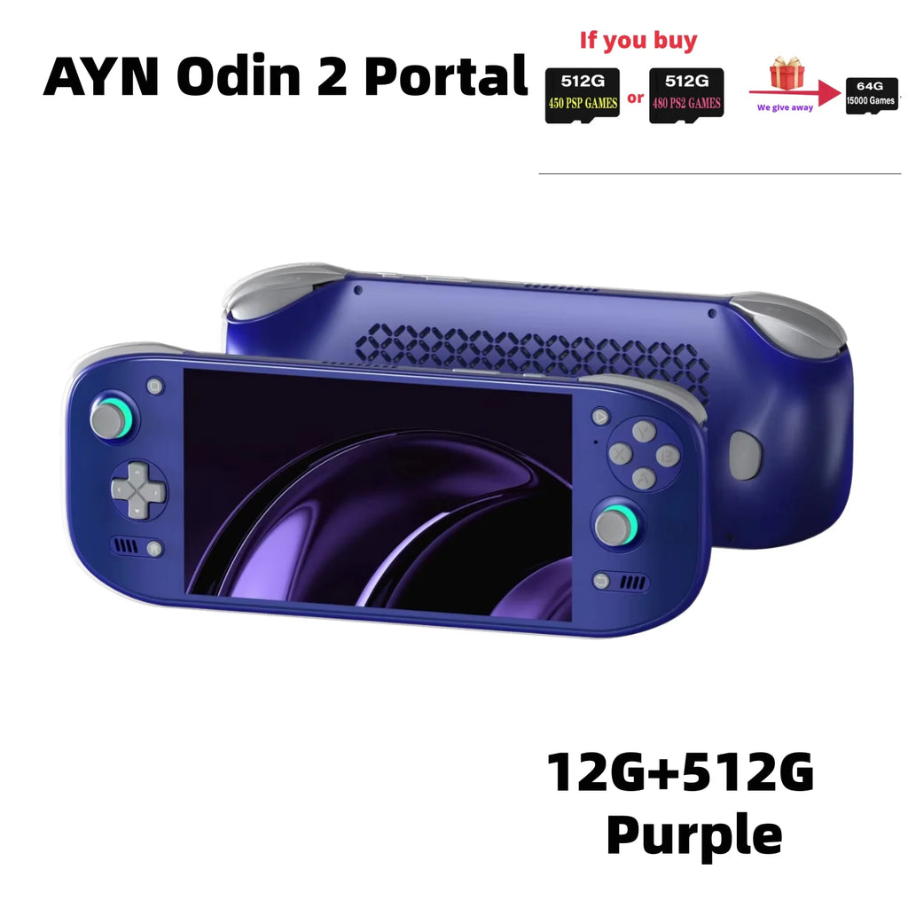 AYN Odin 2 Portal Handheld Game Console 7 Inch 120HZ Screen Android 13 8000mAh 8Gen2 Open Source Retro Video Game Player PS2 PSP