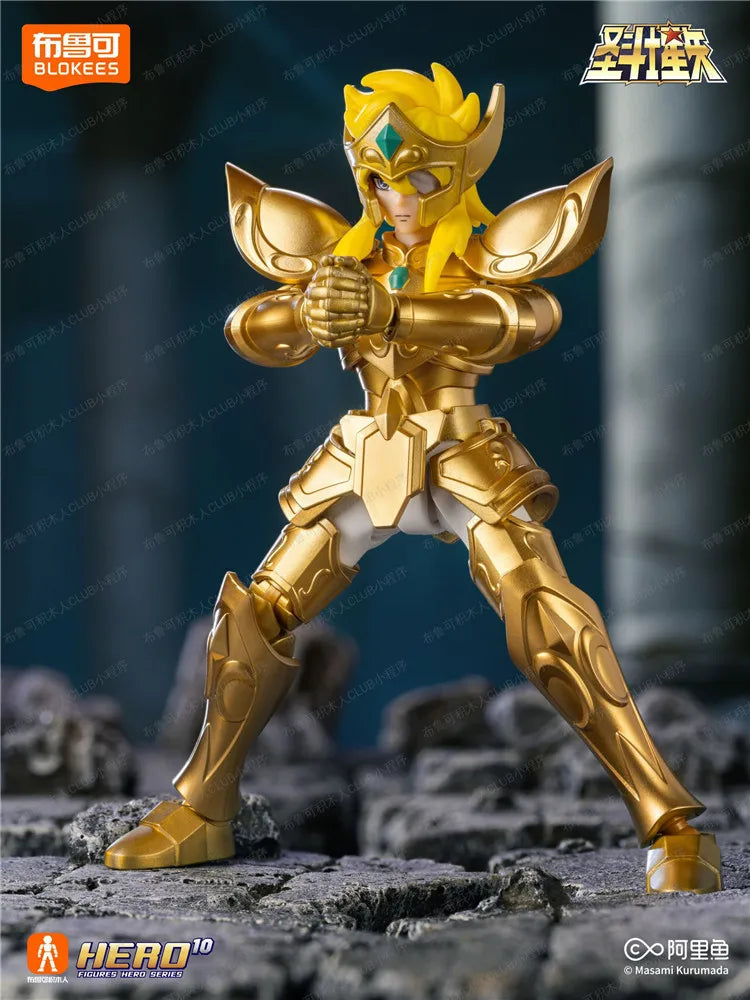 Blokees Saint Seiya Galaxy Version 1-2 Gold Cloth Aiolos Shura Ikki Shun Camus Hoyoga Dohko Milo Shiryu Movable Model Figures