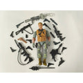 3.75" Gi Joe the trickshot logan chance w/5pcs Accessories Action Figure