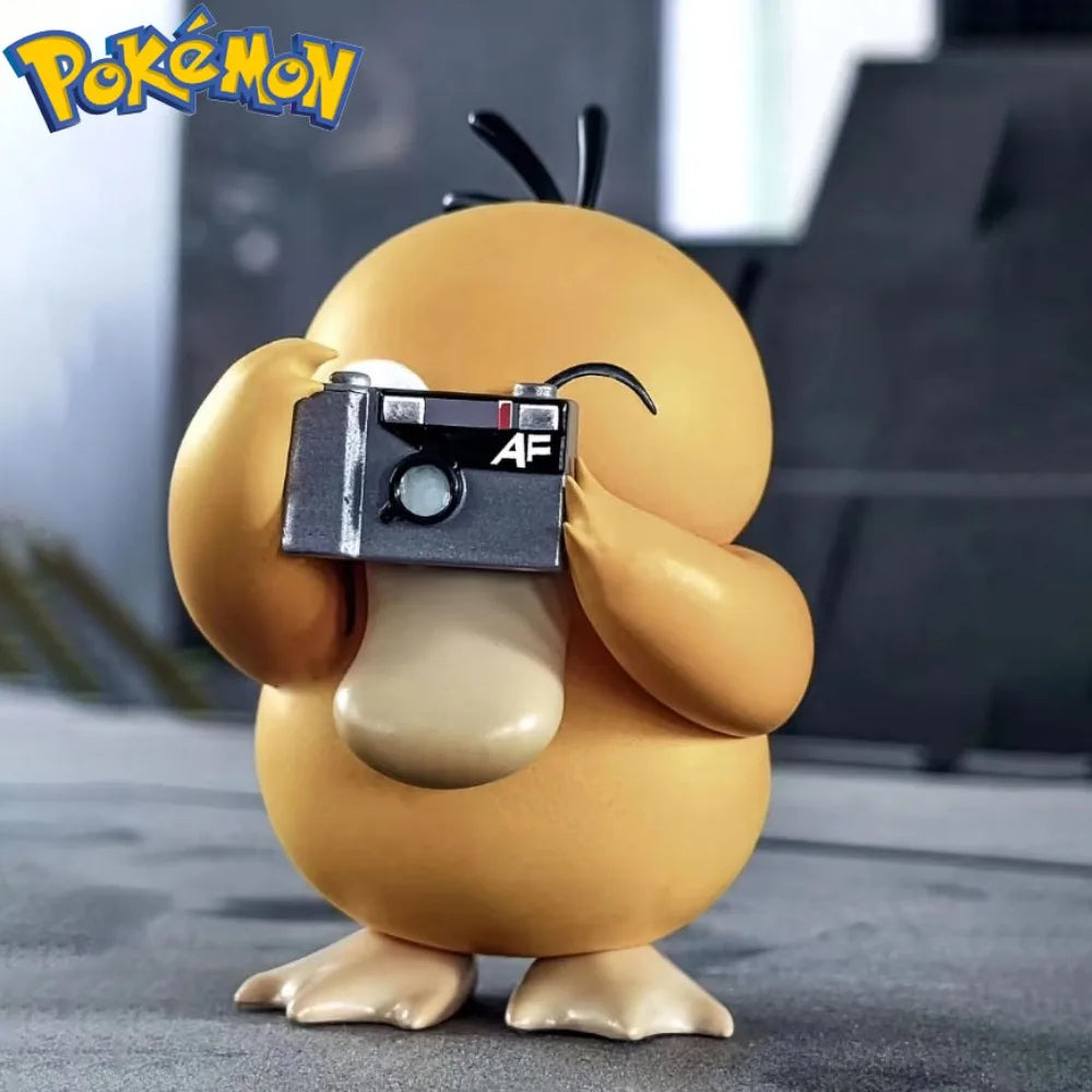 10cm/3.93in Anime Pokemon Figure Take Pictures Psyduck Action Figures Pvc Collection Model Toys for Childre Gifts
