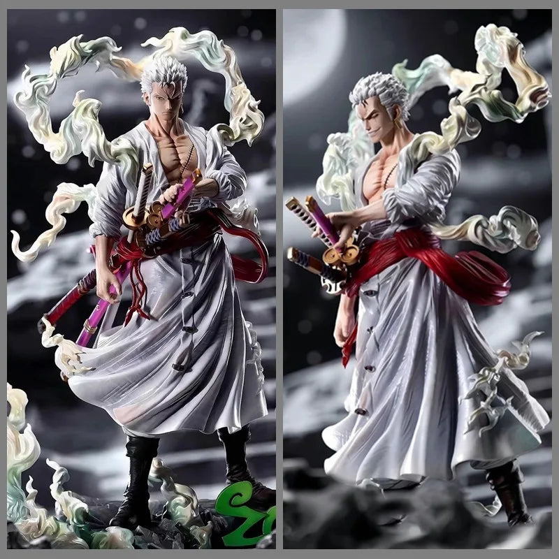 One Piece Gk Nika Form Solon Rhonoya Zoro Swordsman Model Ornament Box Set Handmade Desktop Collection Ornaments Gifts For Boys