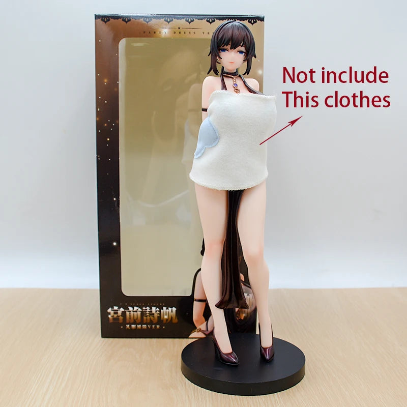 27cm Super Nova Shiho Miyamae Party Dress Anime Girl Figure Miyamae Shiho illustration by JackDempa Action Figure Model Doll Toy