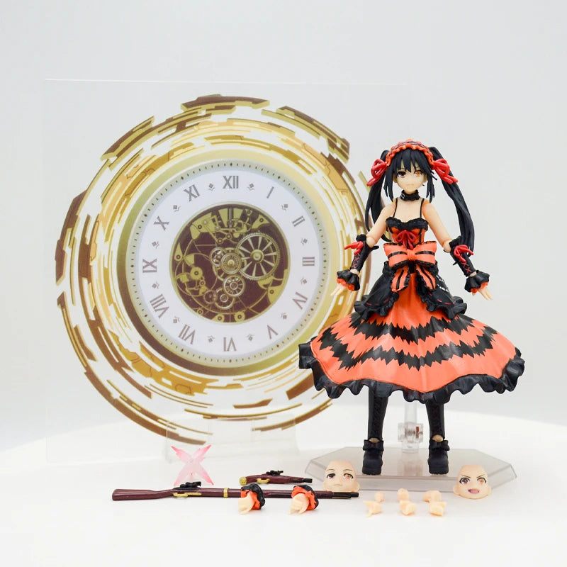 #585 Figma Date A Live III Kurumi Tokisaki Anime Figure Yatogami Tohka Bunny Girl Action Figure Yoshino Figurine Model Doll Toys