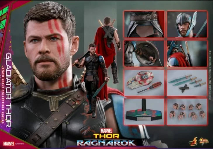 【MT】Hot Toys Marvel MMS445 "Thor 3 Ragnarok" Thor Foot Fighter 6.0 Deluxe Edition 1:6 Scale Action Figure Collection Toys