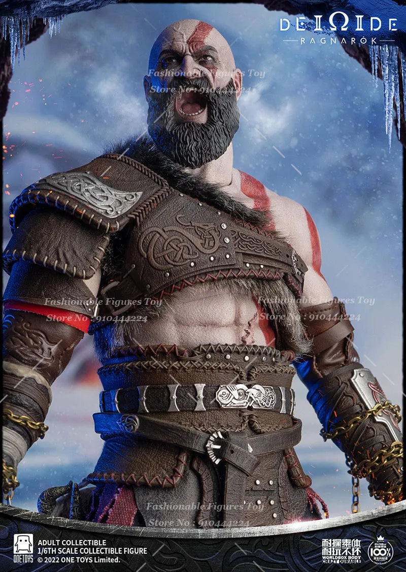Worldbox Onetoys OT019 1/6 Men Soldier Kratos God Of War Adventure Game Dolls Full Set 12Inch Action Figure Model Collection