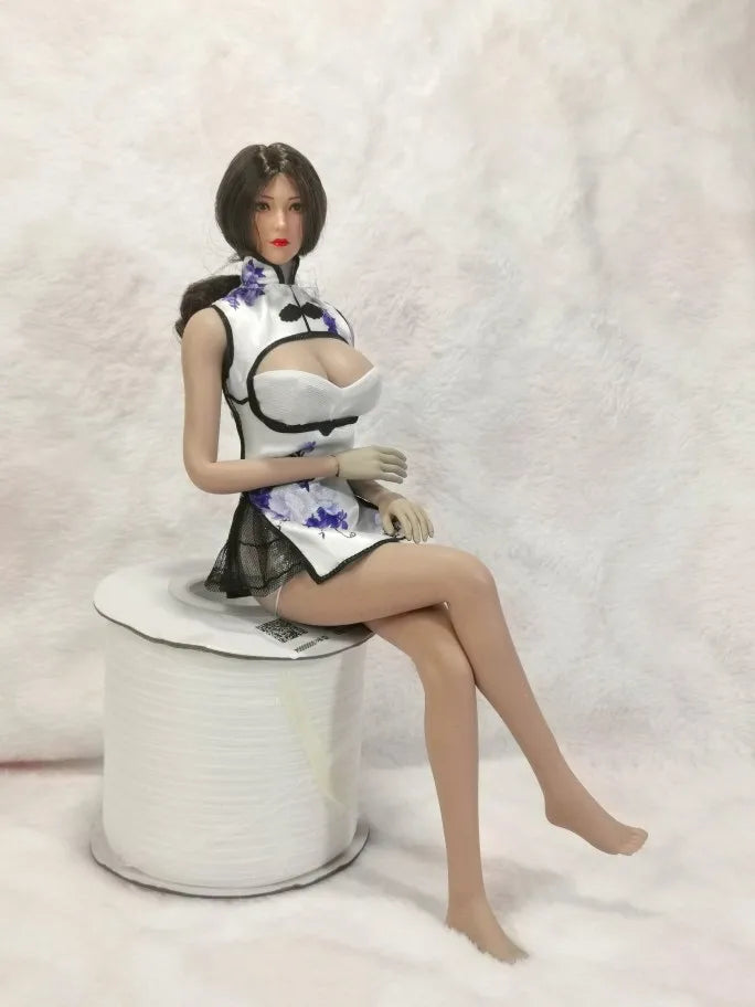1/6 Scale female dolls clothes model Cheongsam skirt for 12'' TBLeague JIAOU DOLL action figure body model