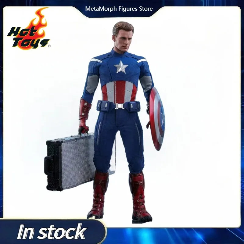 Original Hot Toys MARVEL AVENGERS ENDGAME Captain America 2012 Version Anime Figure Toys Model Collection
