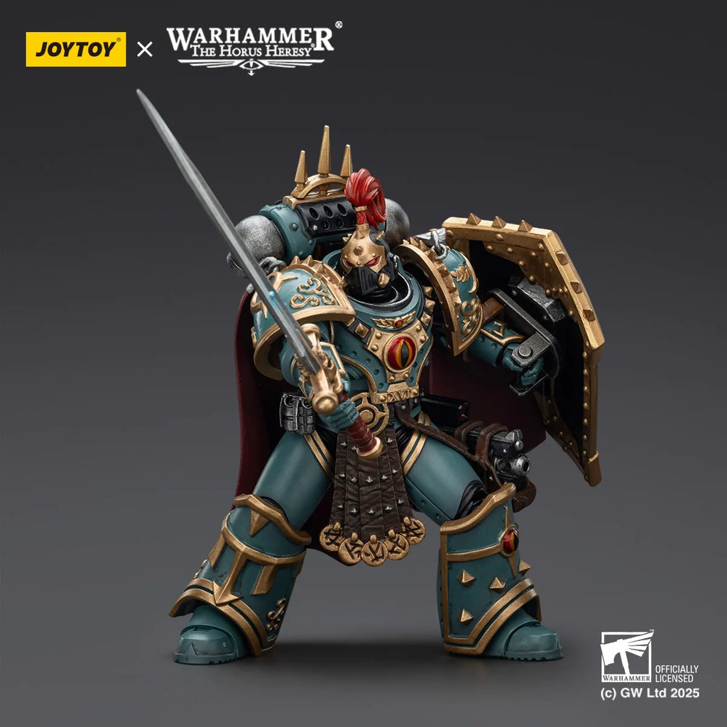 【Vorverkauf】 Joy Toy Warhammer 40K Sons of Horus Little Horus Aximand Captain der 5. Kompanie 1/18 Actionfigurenmodell