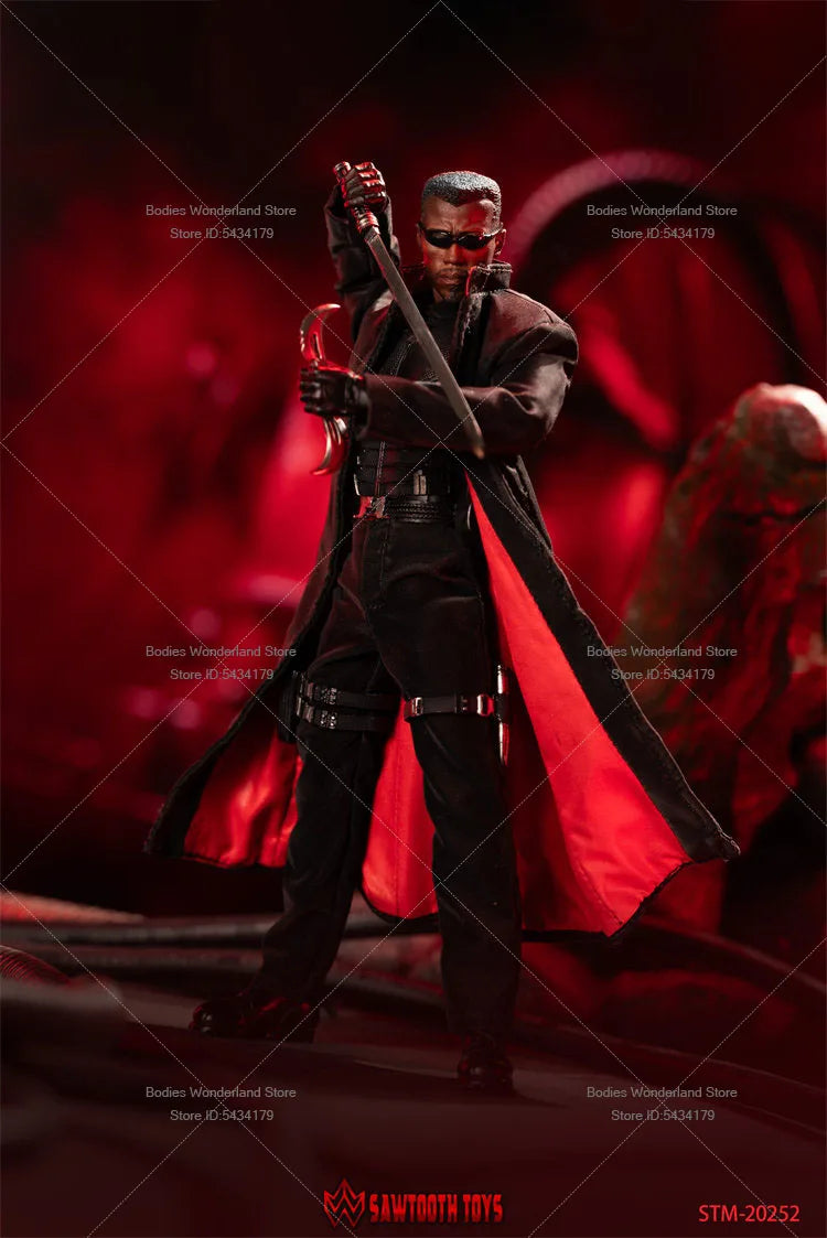 SAWTOOTH TOYS STM-20252 1/12 Scale Male Soldier Vampire Blood Hunter  Double Head Carving 6inch Action Figure Doll Collection
