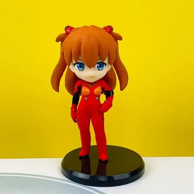 Anime EVA Asuka Langley Soryu Ayanami Rei Figure Toy Model Collection Gift Desktop Decoration PVC Material Doll Ornaments