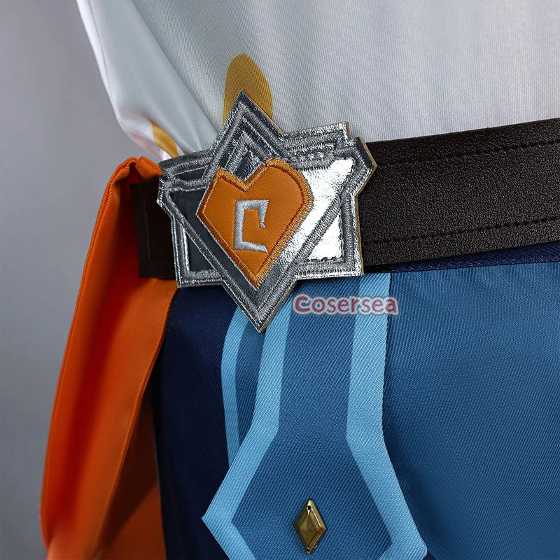 Cosersea Bennett Cosplay Costume Game Genshin Impact Bennett Role Play Halloween Men Uniform Carnival Party Suit Outfit Fullset
