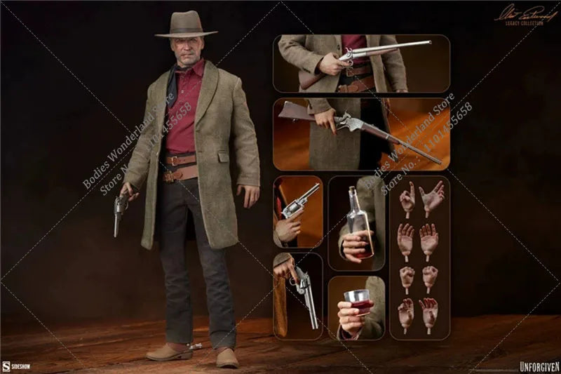 In Stock Sideshow 100478 1/6 Scale Collectible Unforgiven William Munny Clint Eastwood 12” Male Solider Action Figure Model Toys