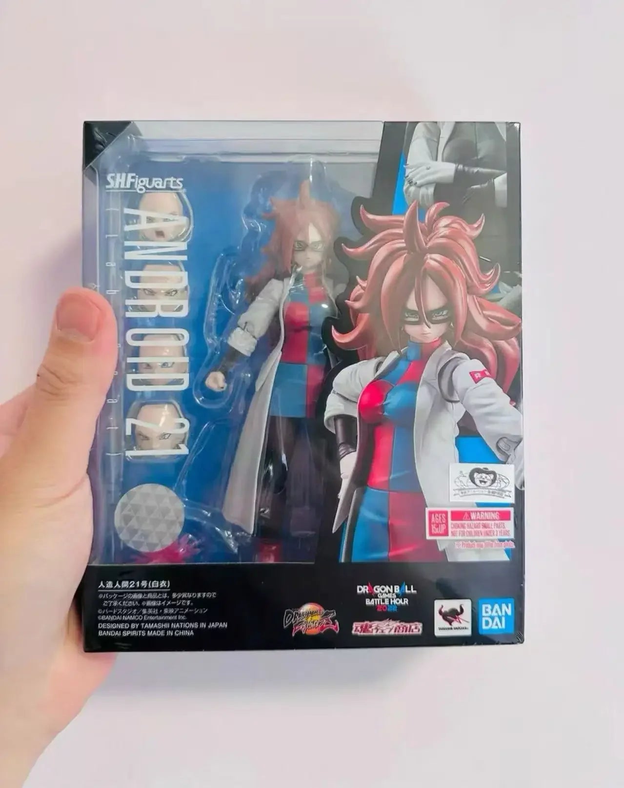 In Stock 100% Original Bandai SH Figuarts SHF Android 21 Lab Coat Action Figures Model Toys Anime Figure No.21 NO 21 Figuar
