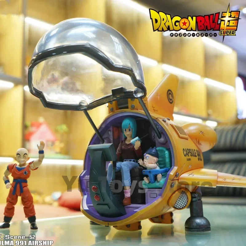 Bulma 991 Original Dragon Ball Shf Spaceship Gk Figure Model Collectible Toys Action Figurine Doll Children Birthday Gifts