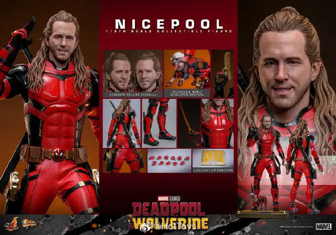 In Stock HOTTOYS HT 1/6 MMS788 Deadpool and Wolverine Ryan Reynolds Good Deadpool Full Set 12in Male Soldier Action Figure Model