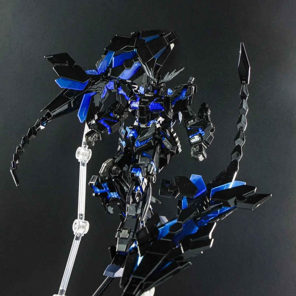 XINGDONG XD Phoenix Unicorn Nr. 3 HG 1/144 Zusammenbaumodellbausätze Galvanisierte Actionfigur aus dunklem Stahlsilber von Phoenix Roboterspielzeug