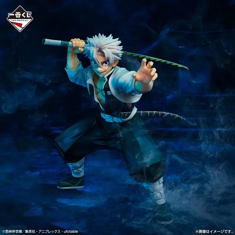 In Stock Bandai Ichiban Kuji Demon Slayer Kimetsu Hashira Training Sanemi Shinazugawa Anime Figure Action Model Toys Gift