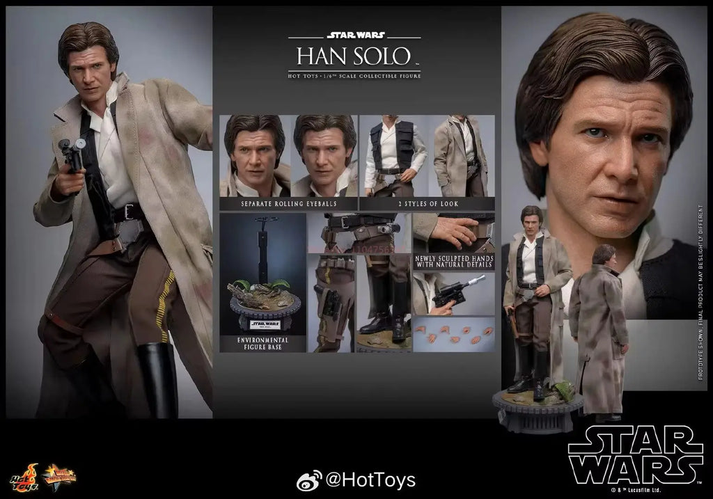 Hot Toys Star Wars Mms745 Sideshow Cms019 Cms020ae Luke Skywalker Mms740 Han Solo Full Set Scale Collectible Figure Model Toy